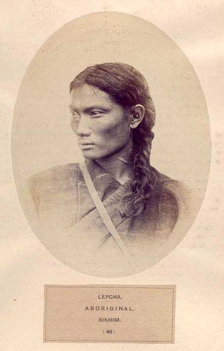 Lepcha, aboriginal, Sikhim. [female]