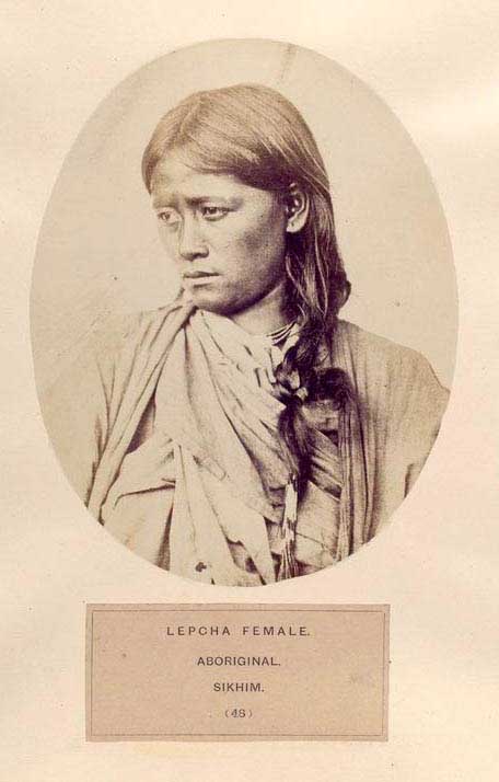 Lepcha female, aboriginal, Sikhim