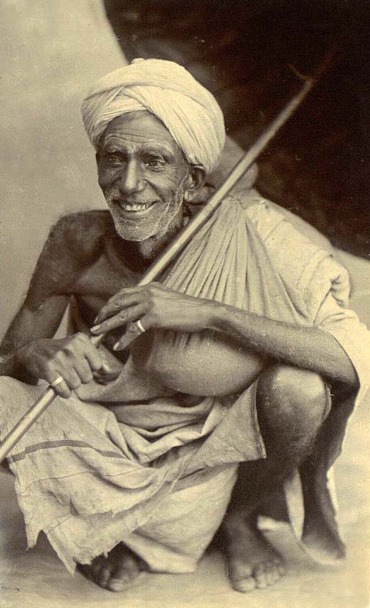 Old Indian Man Smiling